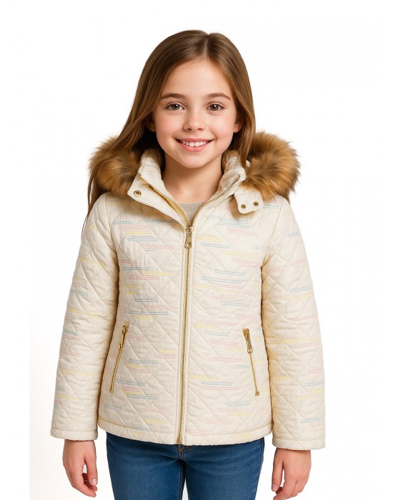 Girls Jacket Quilted Snow White